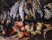 Konstantin Korovin Fish wine and fruit France oil painting reproduction
